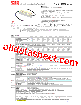 HLG-80H-20AB型号图片