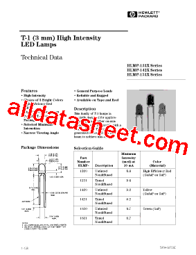 HLMP-1520-PH000型号图片