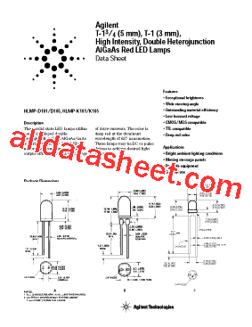 HLMP-K105-JJ0B2型号图片