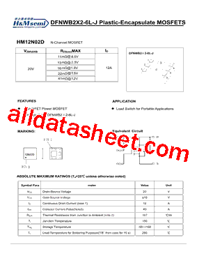 HM12N02D型号图片