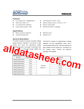 HM6220P302M型号图片