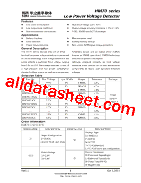 HM7009LR型号图片