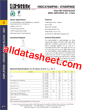 HMC476MP86E型号图片
