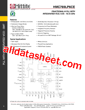 HMC769LP6CE型号图片