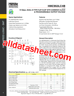 HMC953LC4B型号图片