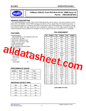HMD32M32M16EG-5型号图片
