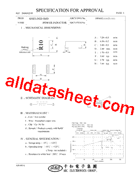 HP0602R22M2型号图片