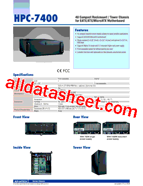 HPC-7400MB-70A1E型号图片
