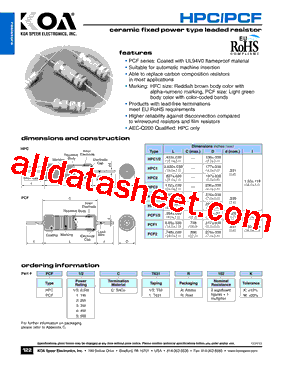 HPC2C101K型号图片