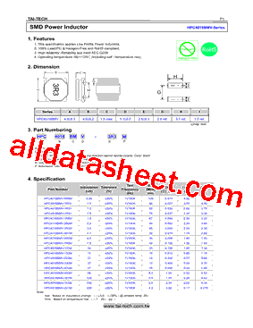 HPC4018BMV-1R2Y型号图片