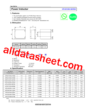 HPC4018NV-3R3M型号图片