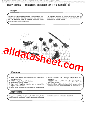 HR12A-10LAA8PCA300A型号图片