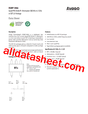 HSMP-3866-TR1G型号图片