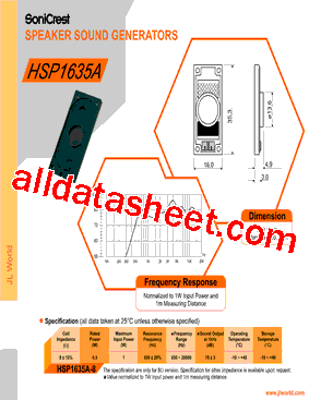 HSP1635A型号图片