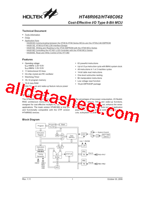 HT48C062型号图片