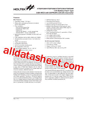 HT66F04M型号图片