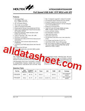 HT82A520R型号图片