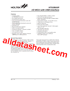 HT82B60R型号图片