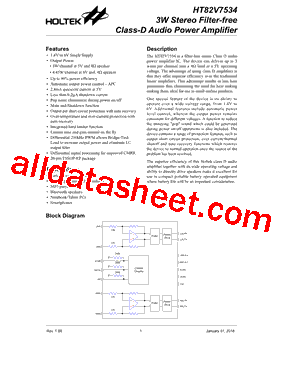 HT82V7534型号图片