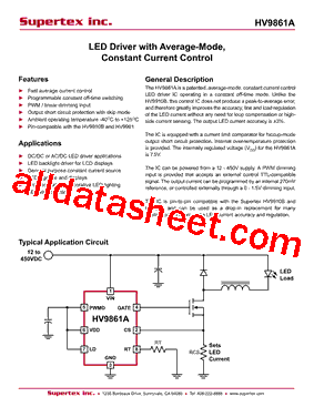 HV9861ALG-G型号图片