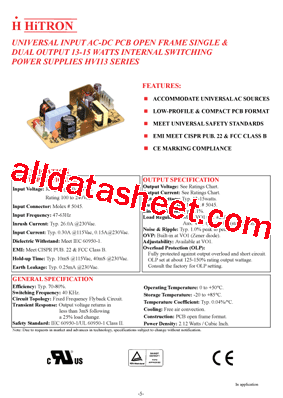 HVI13-D033M型号图片