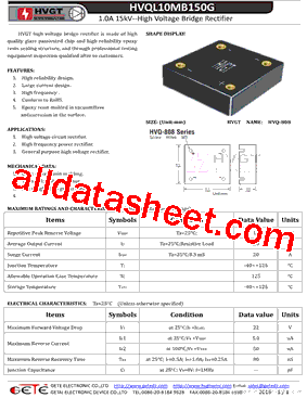 HVQL10MB150G型号图片