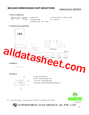 HWI453232-100型号图片