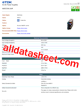 HWS150A-24-R型号图片