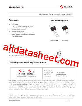 HY4004P型号图片