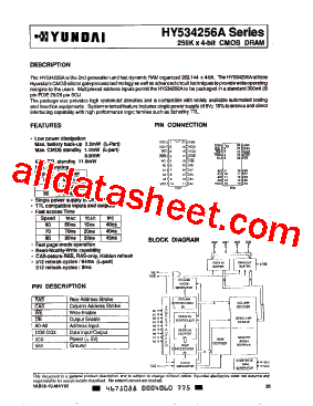 HY534256AS型号图片