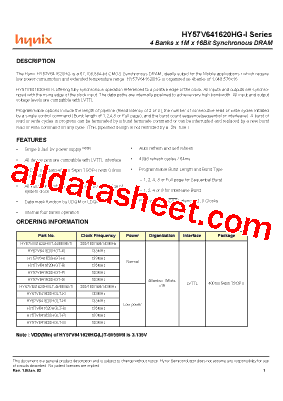 HY57V641620HGT-HI型号图片