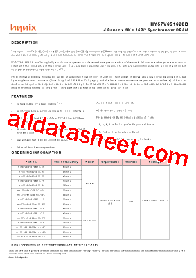 HY57V651620BLTC-10型号图片