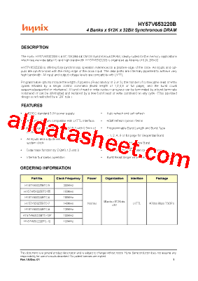 HY57V653220BTC-55型号图片