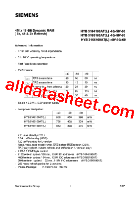 HYB3164160ATL-50型号图片