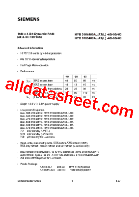 HYB3164400AJ型号图片