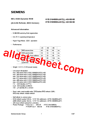 HYB3164805AJ-40型号图片