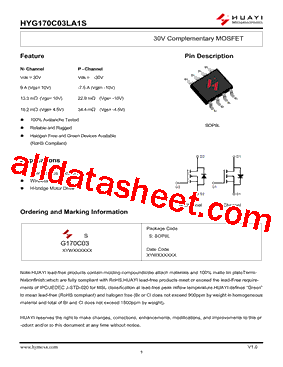 HYG170C03LA1S型号图片