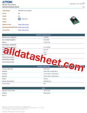 I6A24014A033V-000-R型号图片