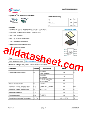 IAUC120N04S6N008型号图片