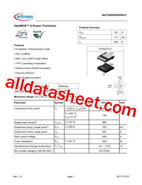 IAUT200N08S5N023型号图片