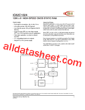 IC62C1024-35T型号图片