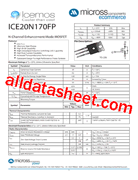 ICE20N170FP型号图片