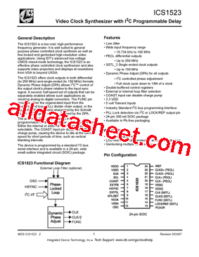 ICS1523M型号图片