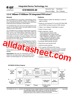 ICS1893CK-40型号图片