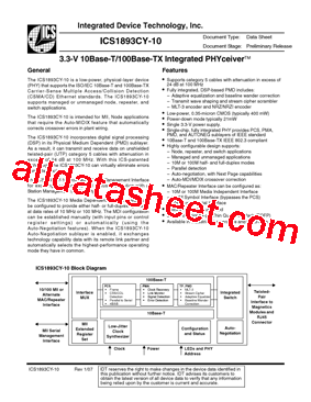 ICS1893CYI-10型号图片