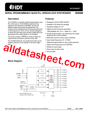 ICS308RILFT型号图片