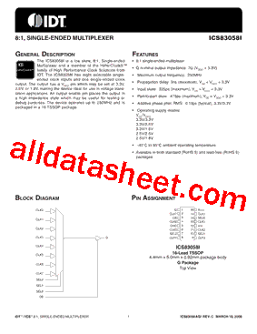 ICS83058I型号图片