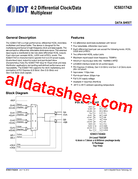 ICS831742I型号图片
