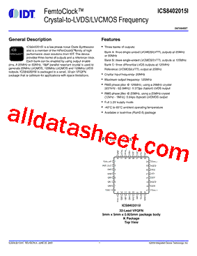 ICS8402015I型号图片