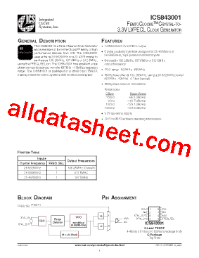 ICS843001AG型号图片